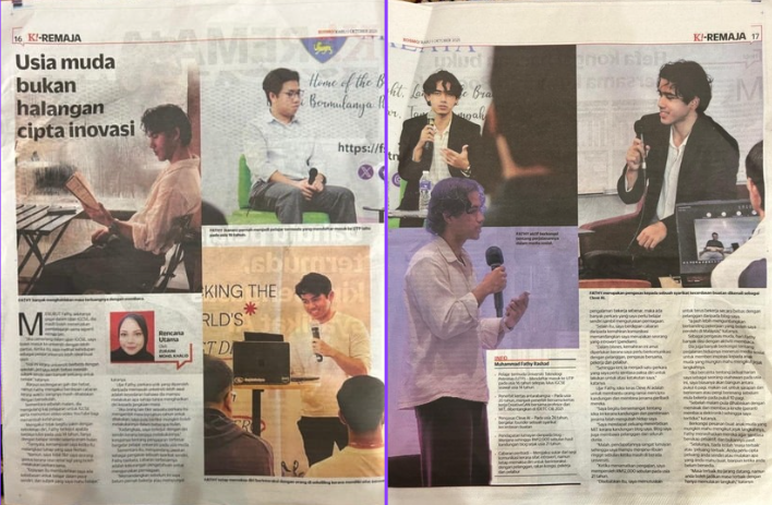 Dahulu pelajar UTP termuda, kini pengasas syarikat AI