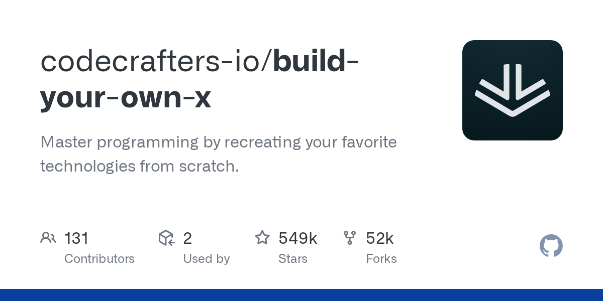 Build Your Own X preview