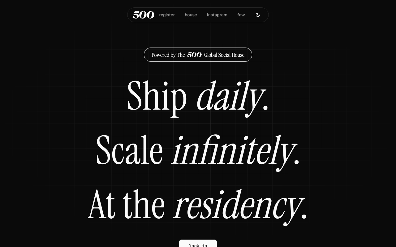 500 AI Residency preview