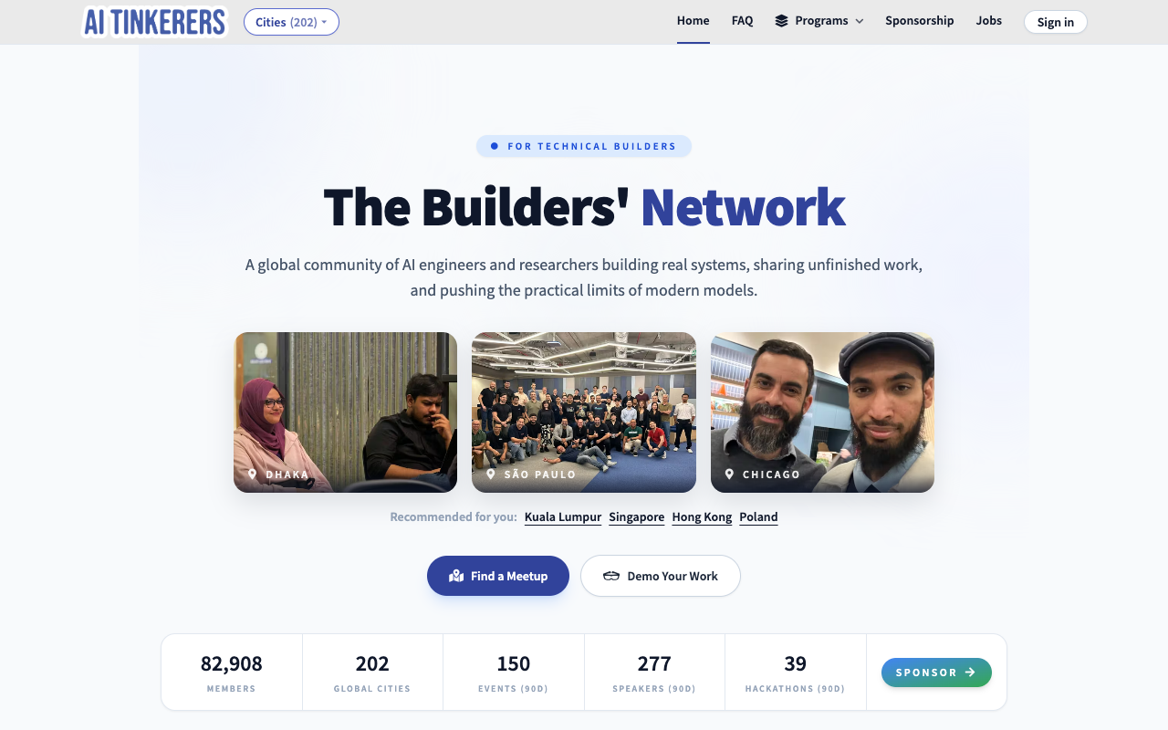 AI Tinkerers screenshot