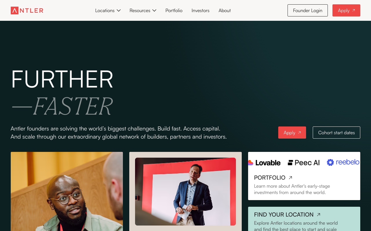 Antler ($100K-$400K for 10%) screenshot