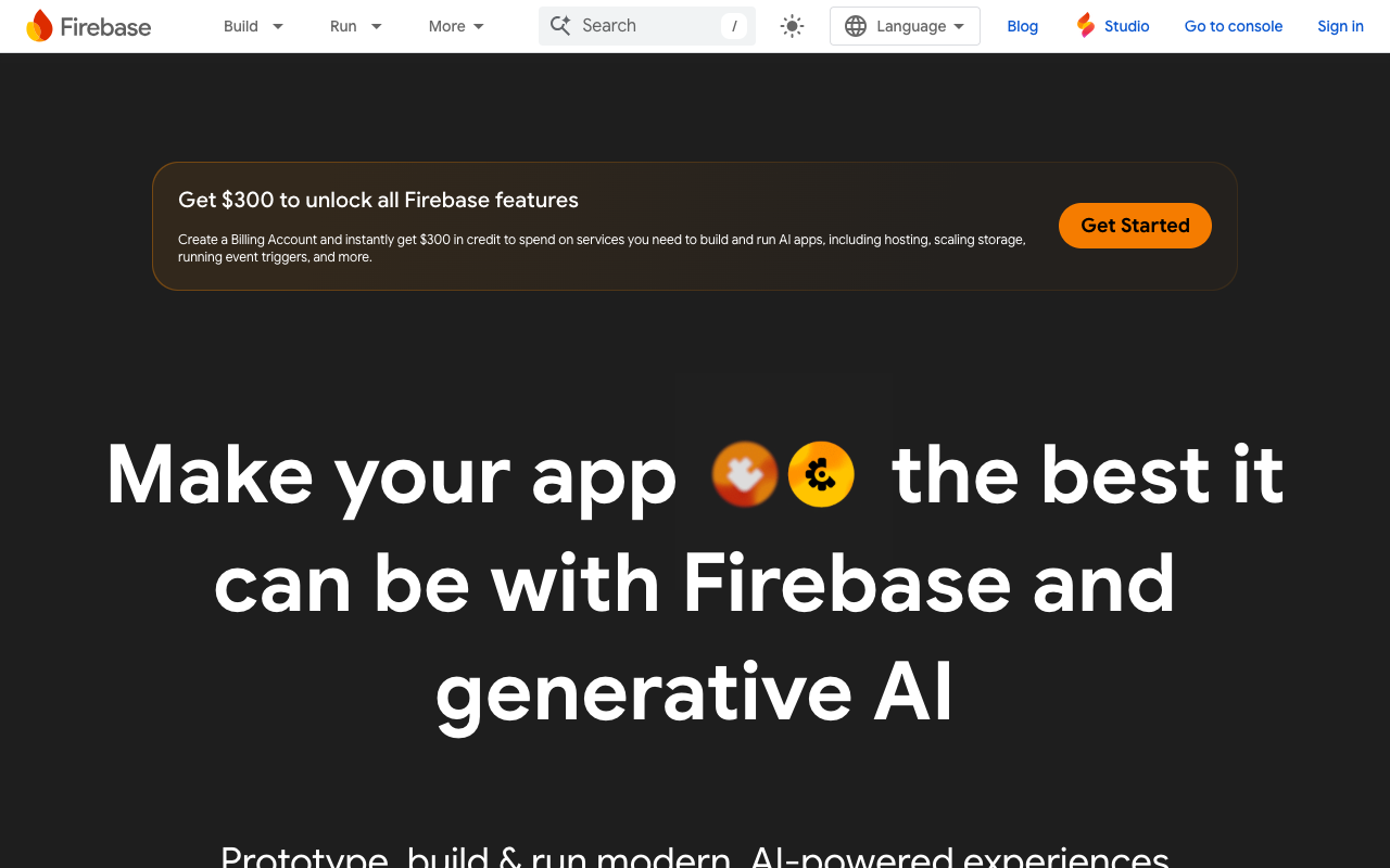 Firebase screenshot