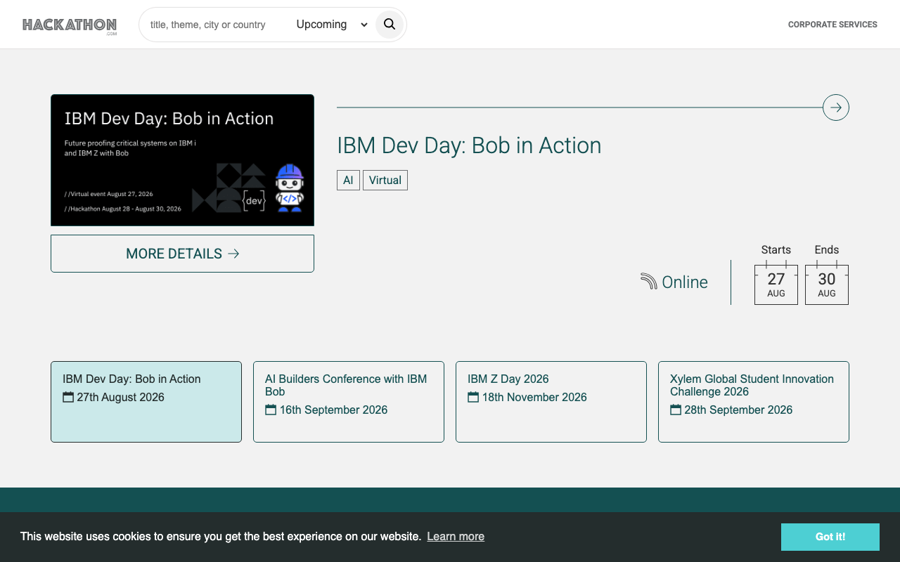 Hackathon.com preview