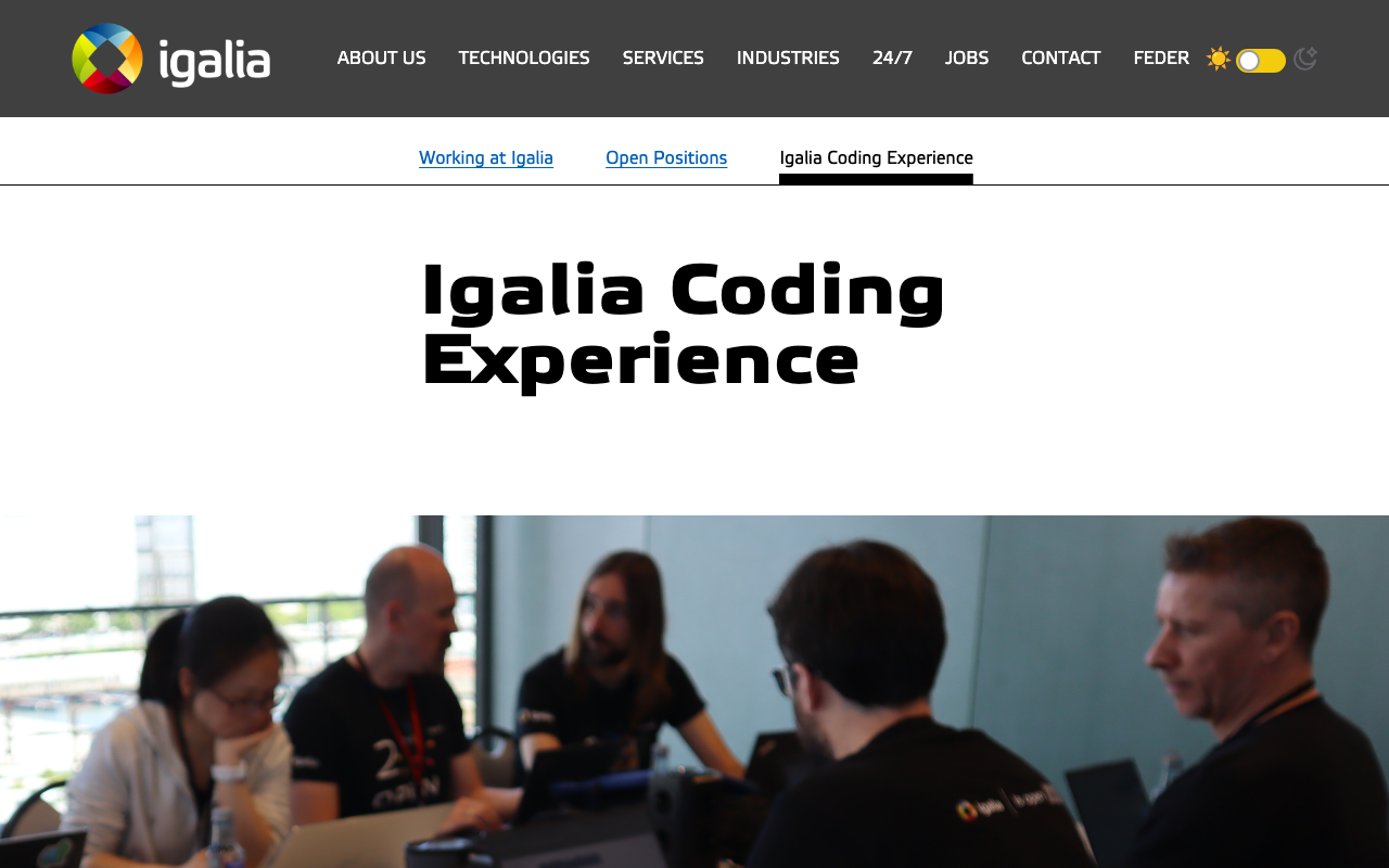 Igalia Coding Experience preview