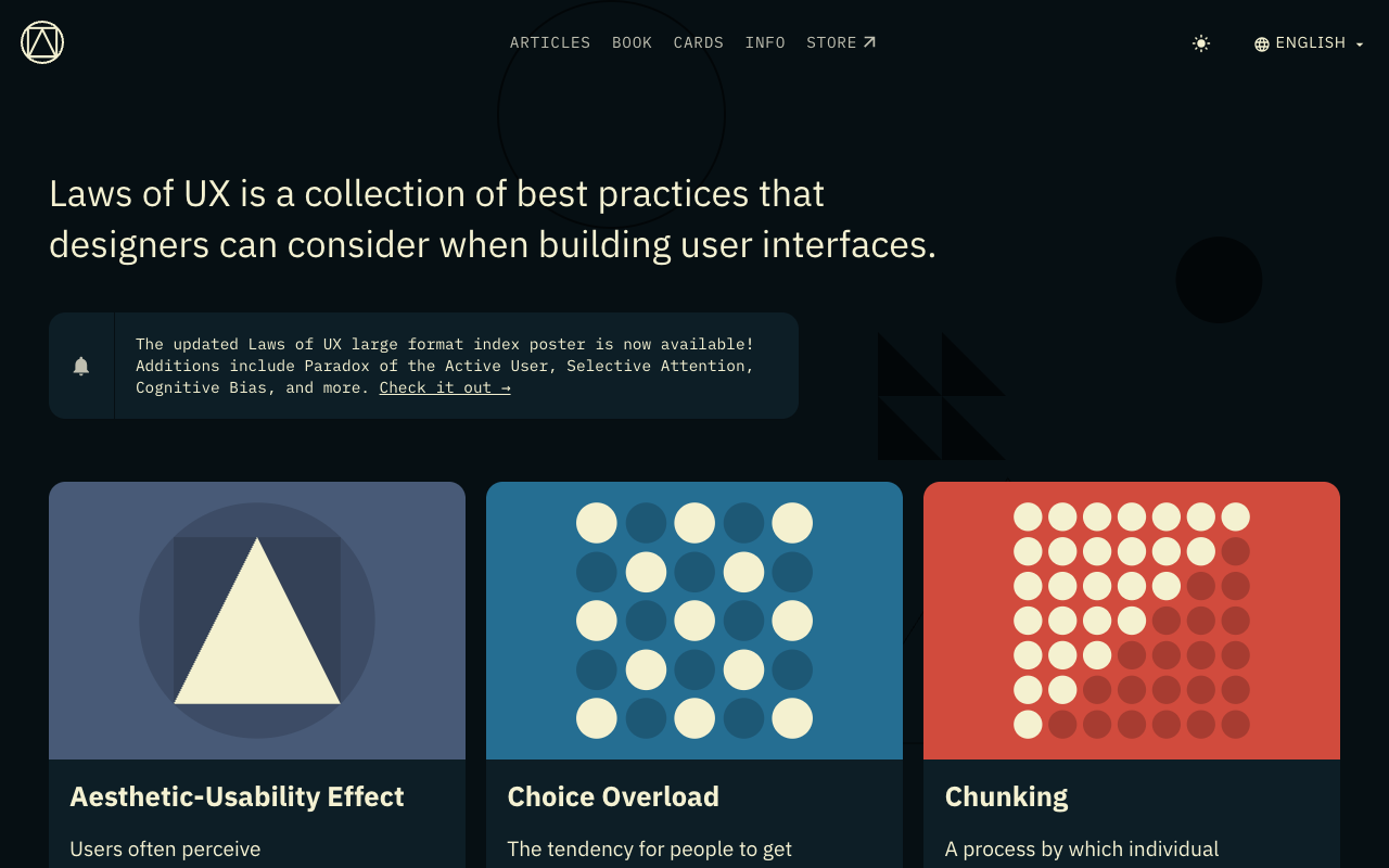 Laws of UX screenshot