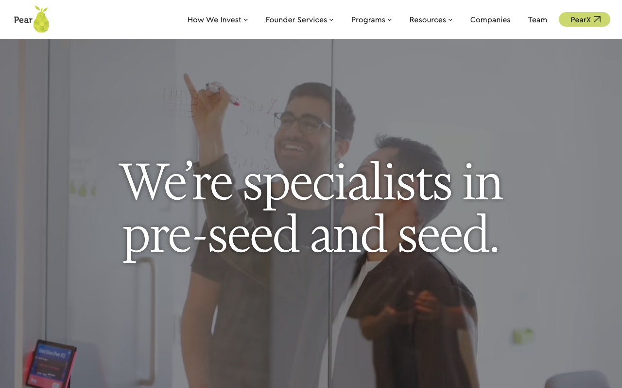 Pear VC ($250k–$2M) preview