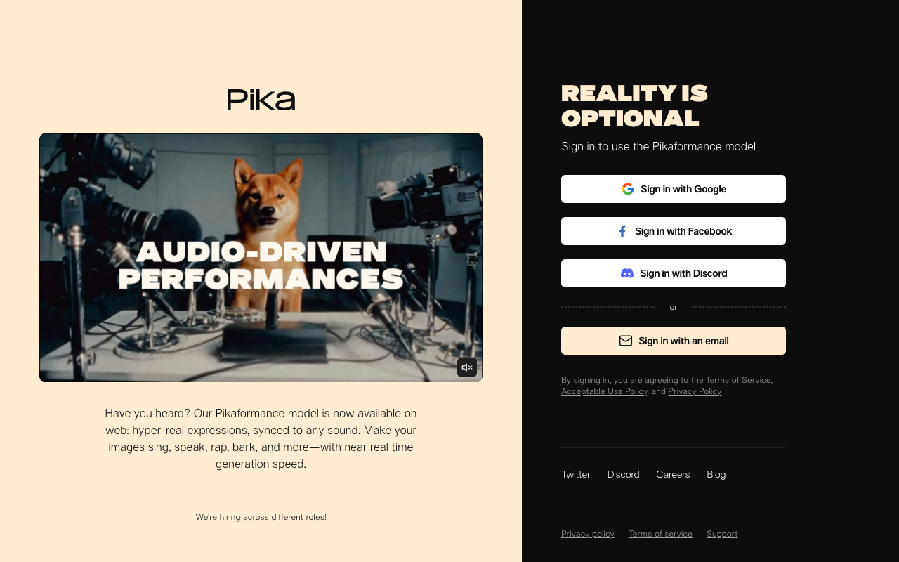 Pika Labs preview