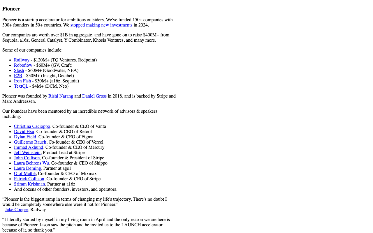 Pioneer Growth Codex preview