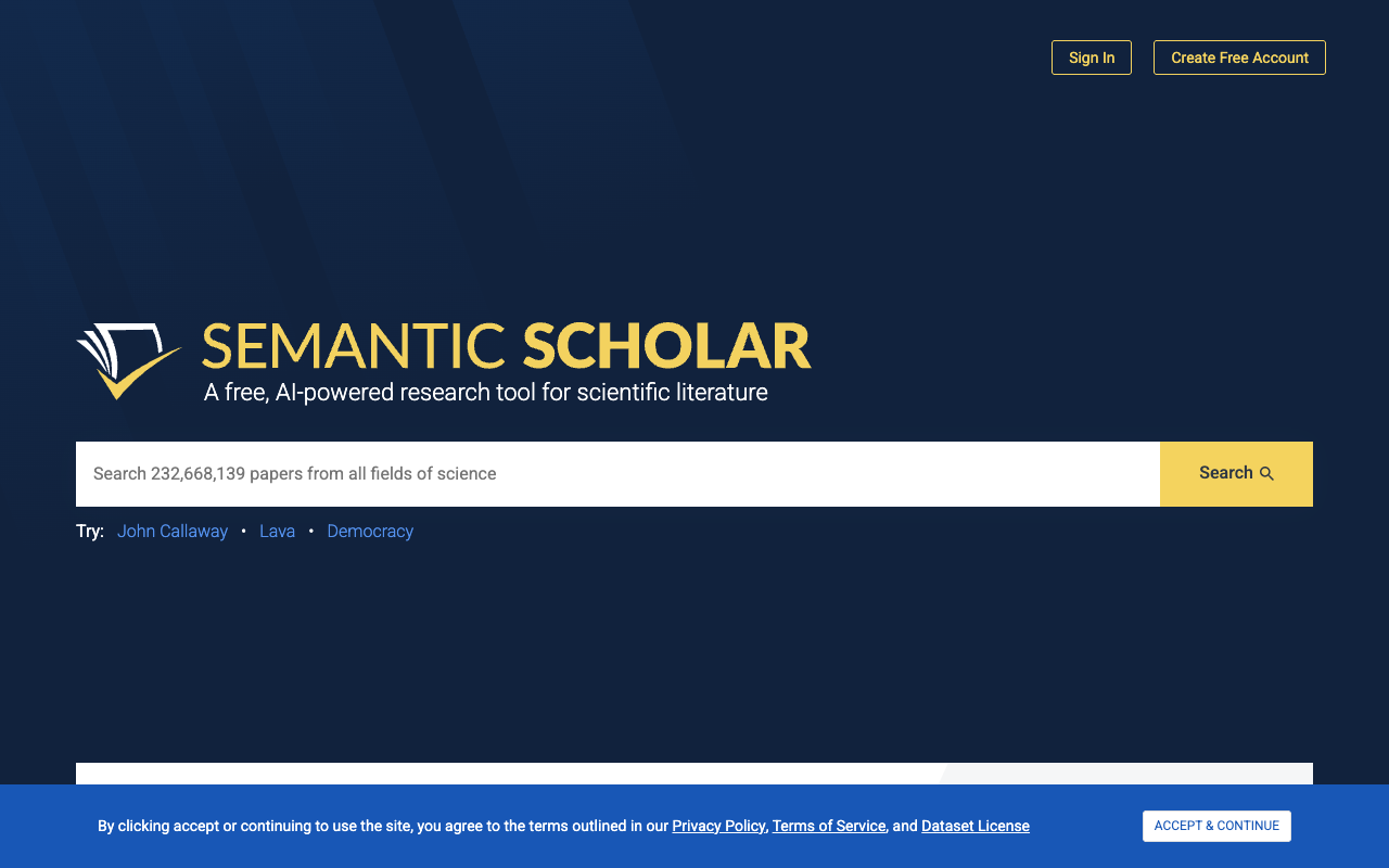 Semantic Scholar preview