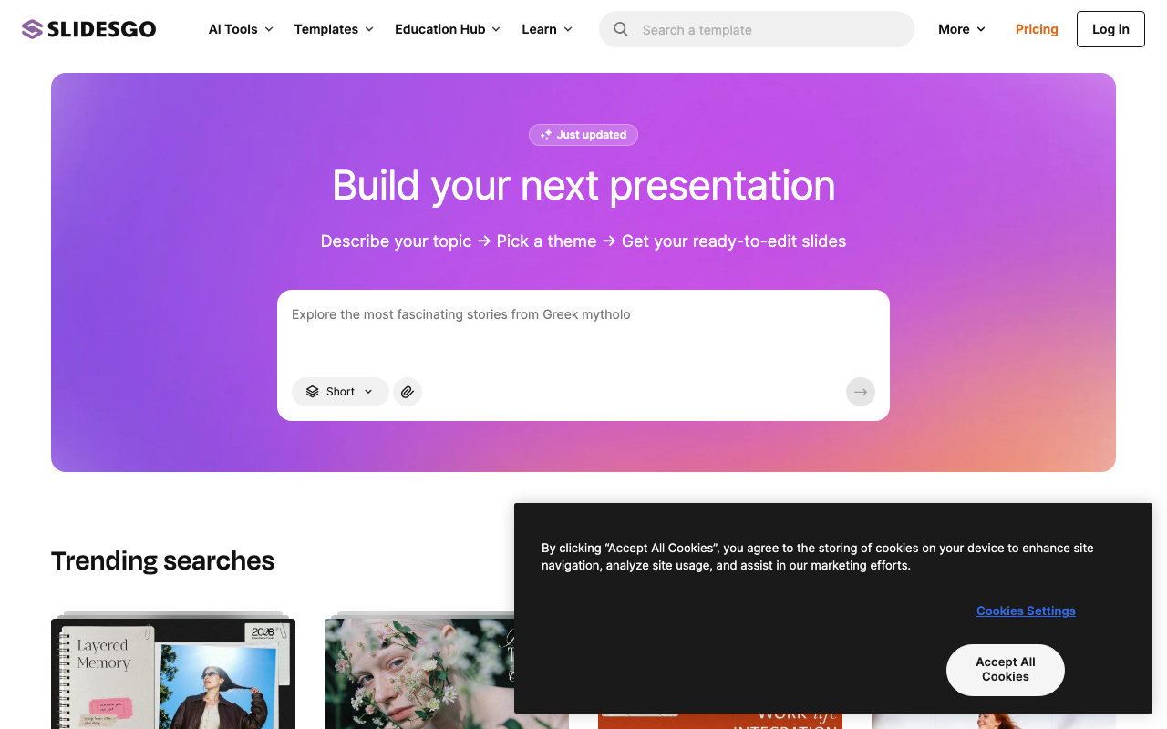 Slidesgo preview