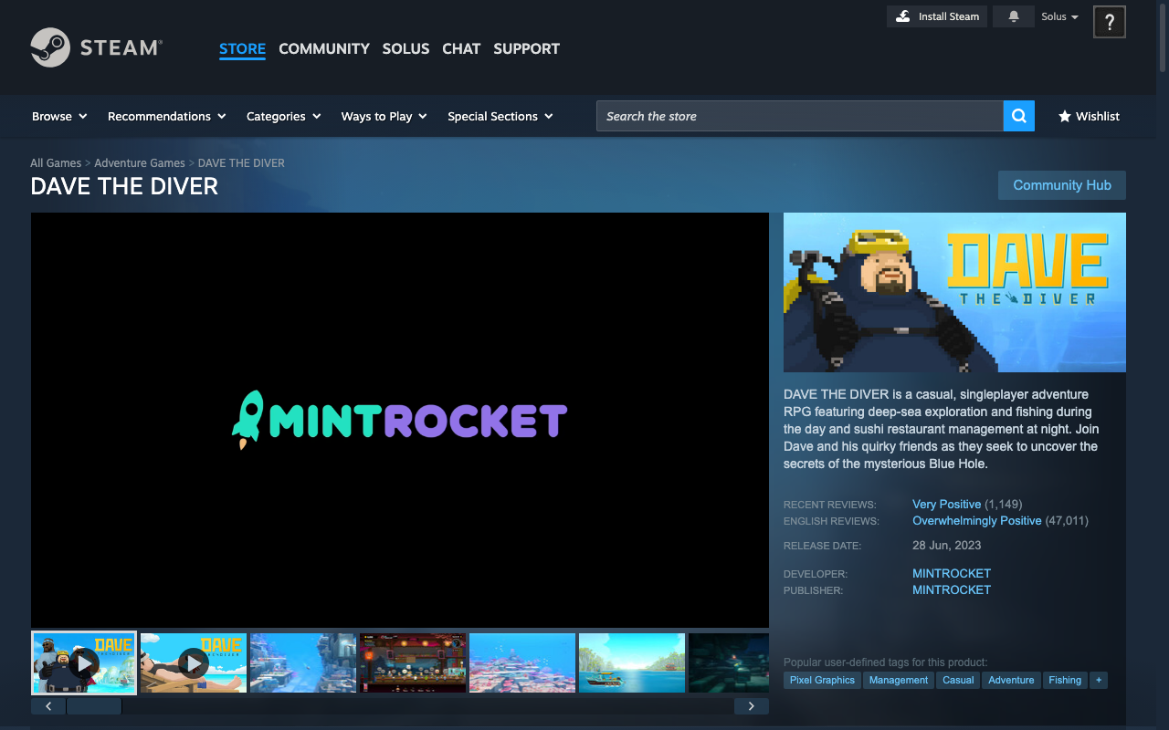 Dave the Diver preview