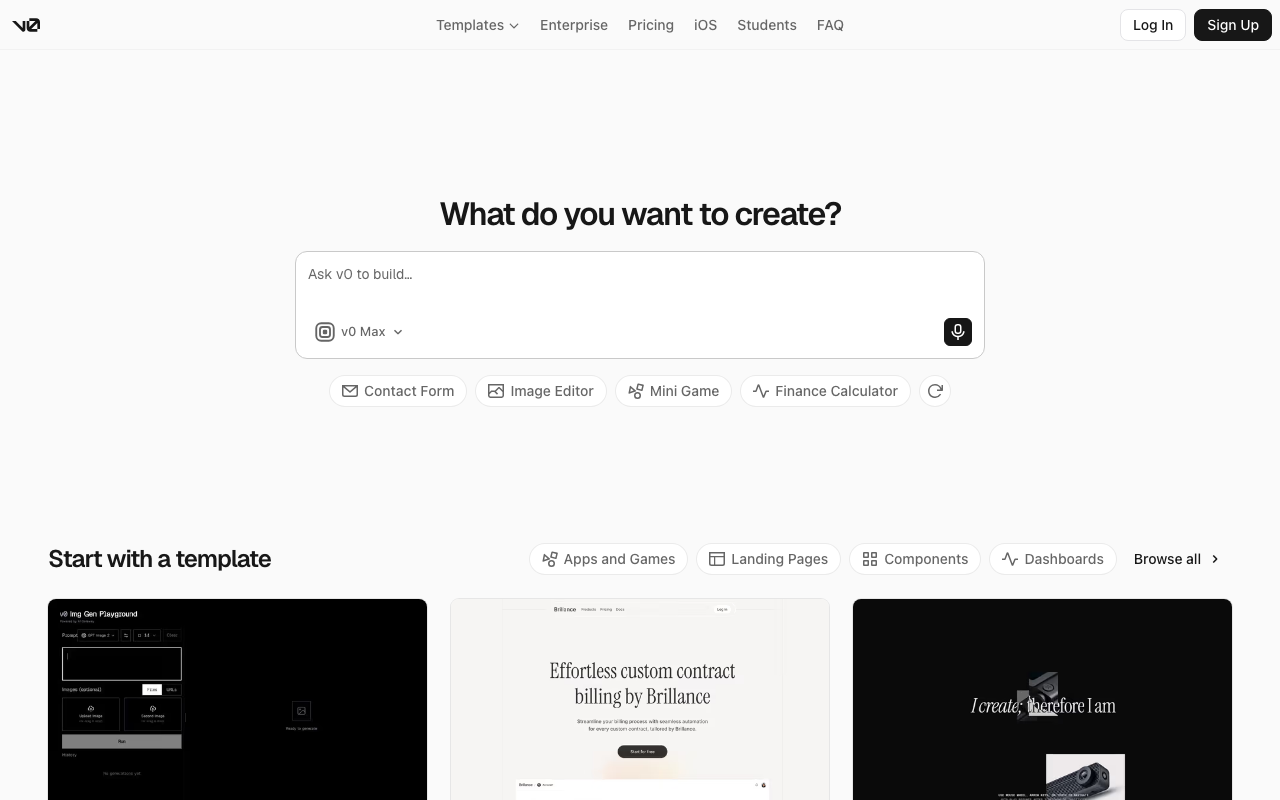 v0 by Vercel preview