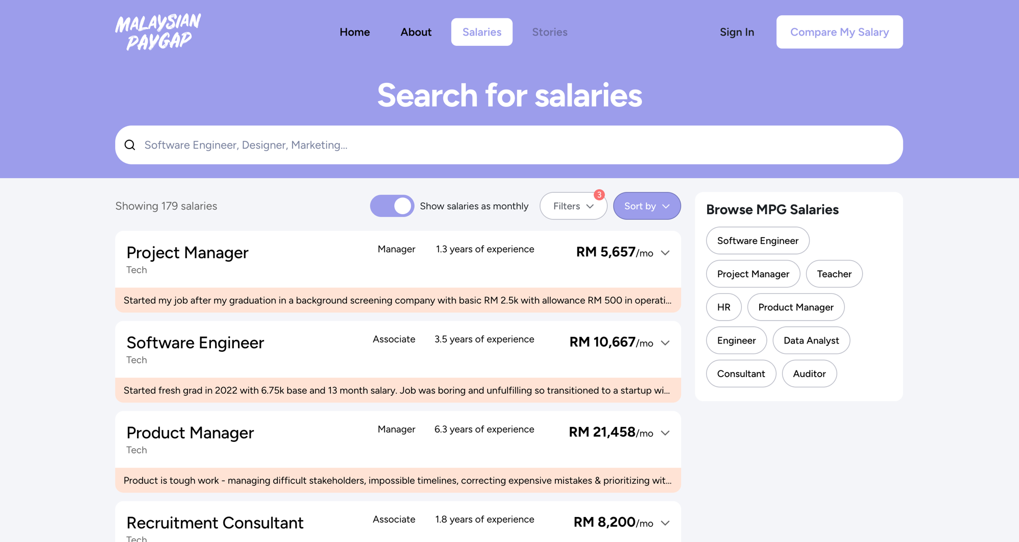 Malaysian Paygap — salaries with stories